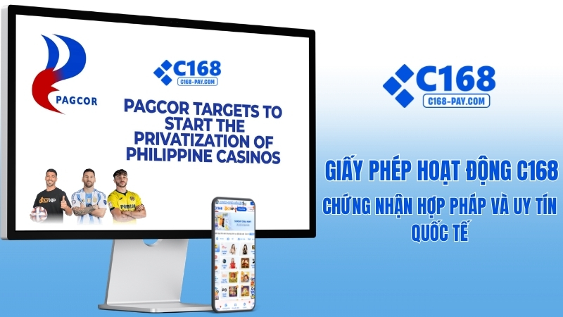 Giấy Phép Hoạt Động C168 – Nhà Cái Cá Cược Uy Tín Được Cấp Phép Quốc Tế