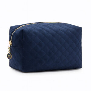 Quilted Midnight Makeup Bag
