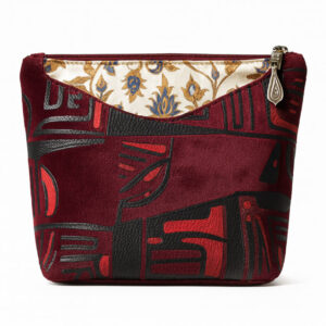 Abstract Burgundy Pouch