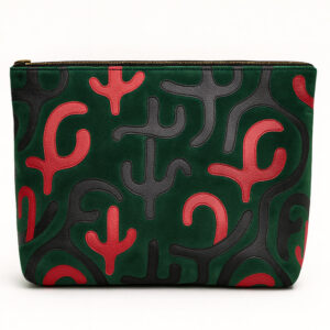 Modern Velvet Green Pouch
